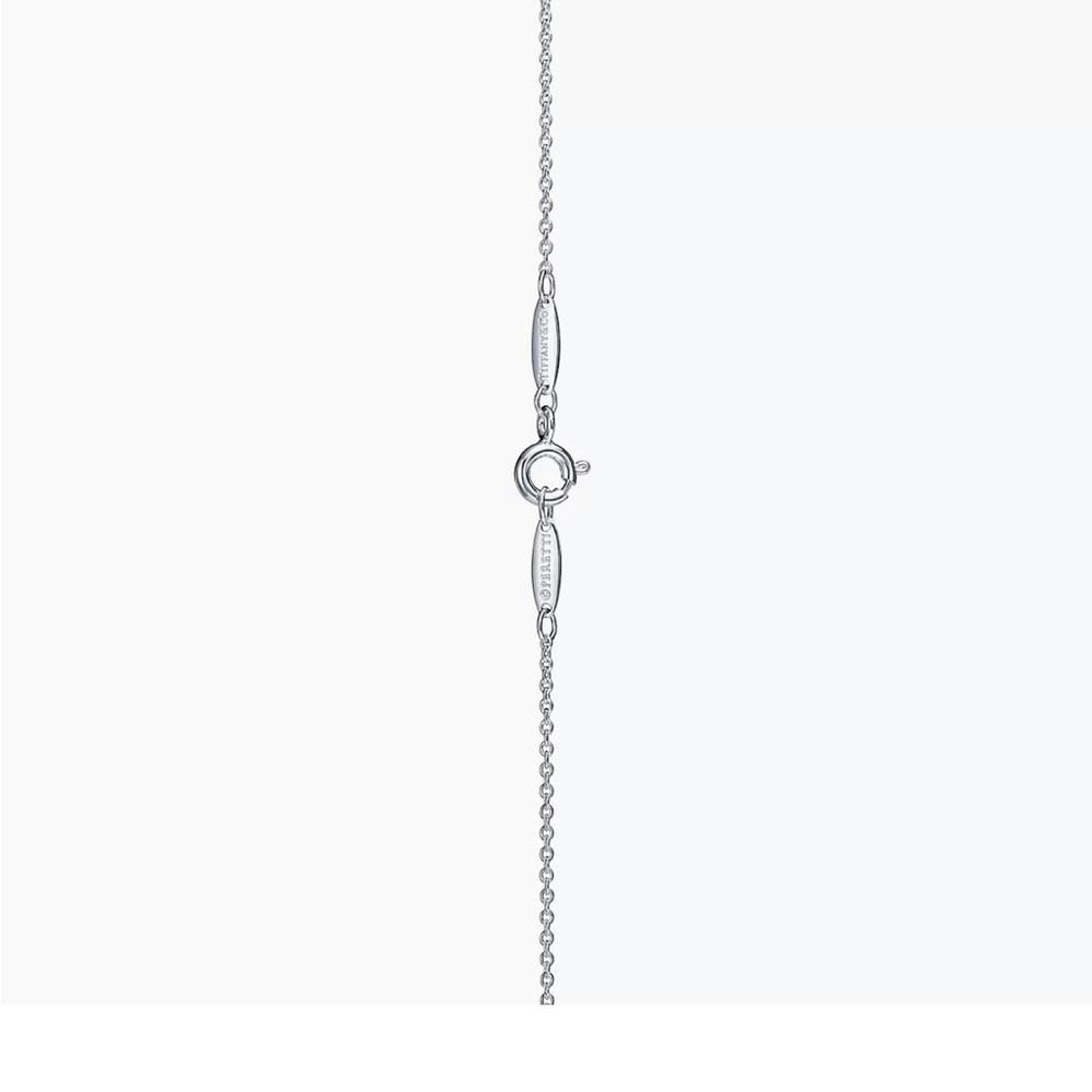 TIFFANY & CO Elsa Peretti 16mm Open Heart Sterling Necklace